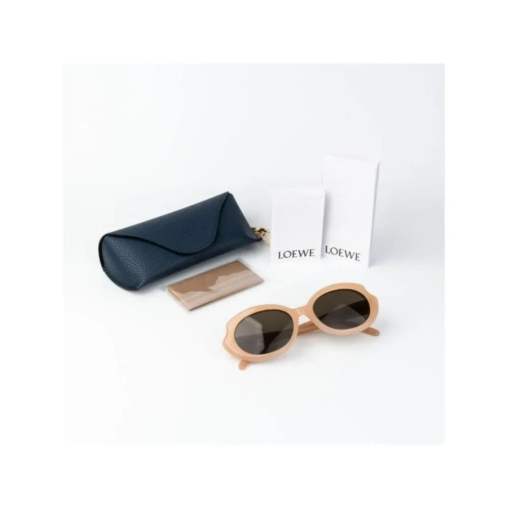 Loewe Women Sunglasses Nude Pink Brown Oval LW40147F 72E NEW  display picture 3